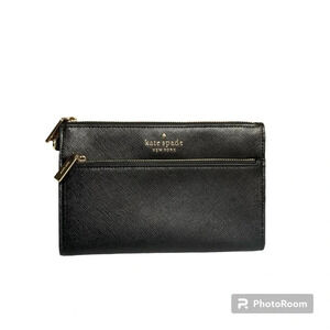 Kate Spade black wallet/clutch in good used condition